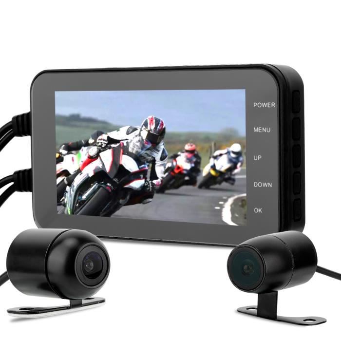 Moto DVR, caméra DVR de moto de 4 pouces 1080P, véhicule d