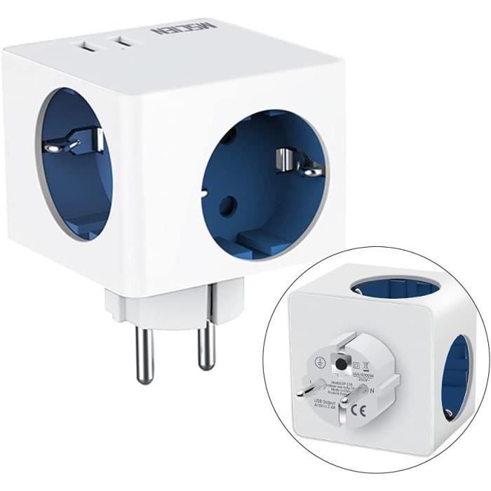 Prise Murale 2 Ports USB – 16A / 5V – Encorement Mural – Neuf