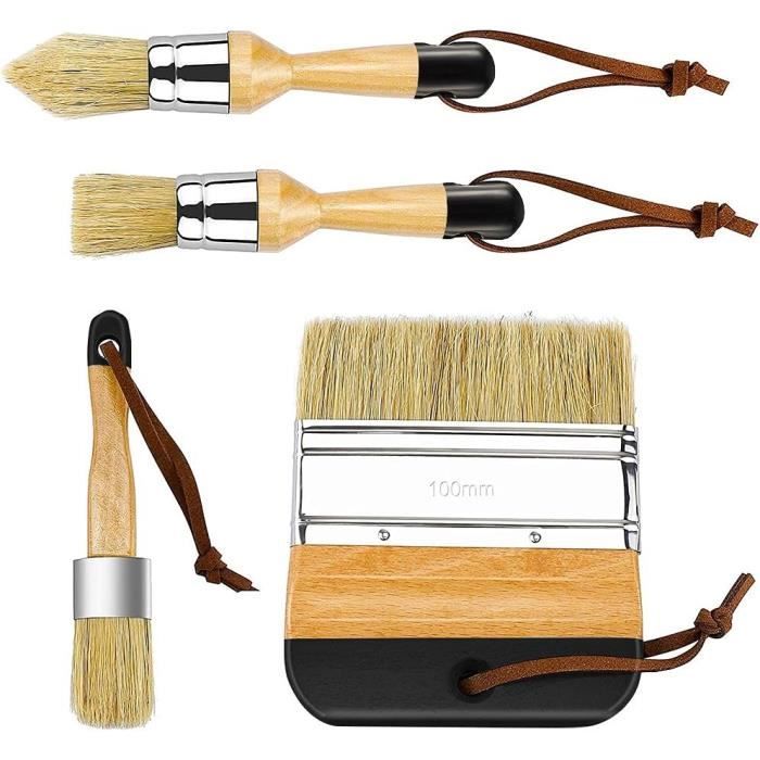 Kit Pinceaux Craie Lavable Pour Trottoir – 3 Pinceaux, Poudre Incluse – Créativité Extérieure