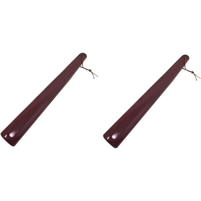 Chausse-pied En Bois Hêtre - Lot De 2 (32 Cm Et 15,5 Cm) Avec Corde, Pour Enfants Et Adultes