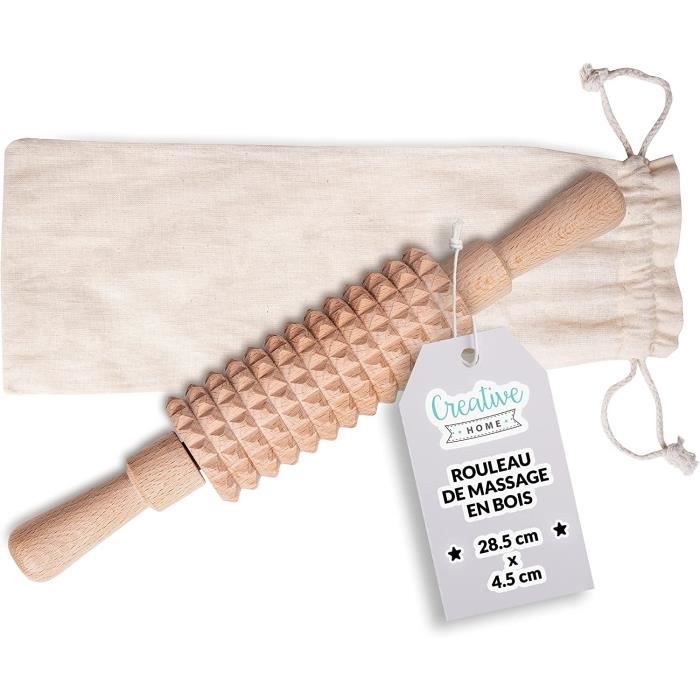 Masseur Manuel Anti-cellulite Avec Poignée - Rouleaux De Massage, Dimensions 26x24 Cm - Noir, Neuf