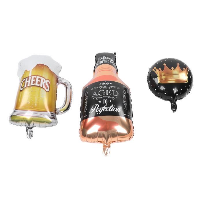 Ballons Cactus Et Chope à Bière 4D Debout - Décoration De Fête Western/Cowboy (128 Cm)