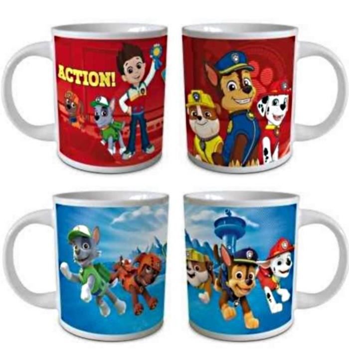 Mug Blanc Personnalisable Par Sublimation - Thème Pat Patrouille - Fait Main - Céramique