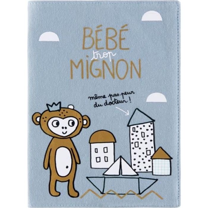 Protege Carnet De Sante Baby Bebe Trop Mignon Garcon Derriere La Porte Cdiscount Puericulture Eveil Bebe