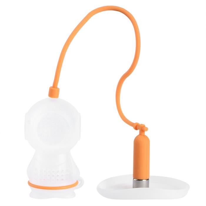 Infuseur à Thé En Silicone Forme Feuille - Filtre à Thé Réutilisable - Résiste Jusqu'à 250°C - Coloris Au Choix - 5