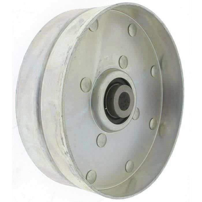 Poulie tendeur à gorge plate sans rebords