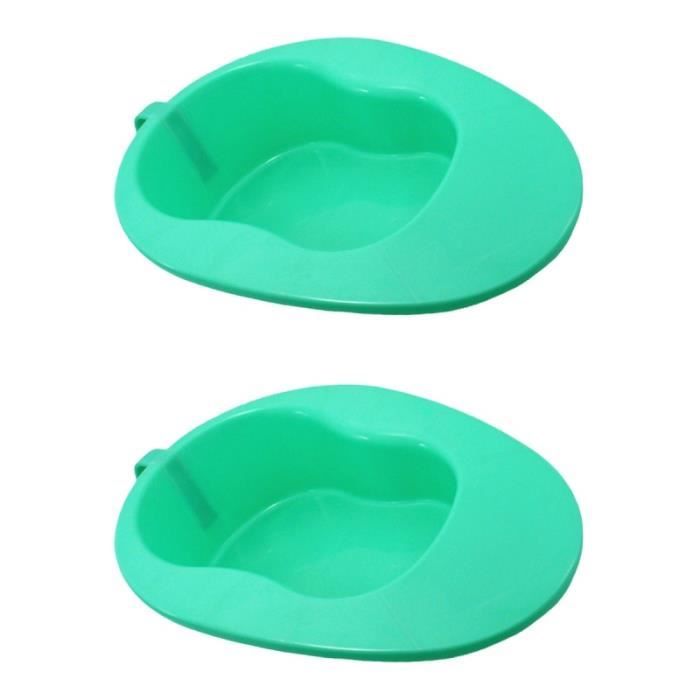 2pcs Bedpan Bedpan Urinal Patient manipulé Bed Pan Gravée Femmes