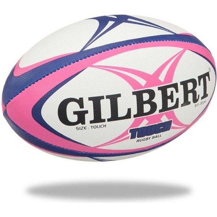 GILBERT Ballon de rugby Touch - Taille 4 - Homme - Rose et bleu