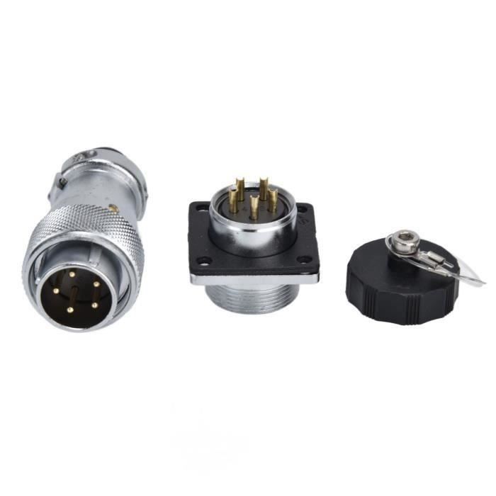 Connecteur 4 5 6 Broches Pour Instruments Kit 6 Pièces Connecteurs Aviation GX16 - 4/5/6 Broches Mâle Femelle 16mm Métal Connecteur 4 5 6 Broches Pour Instruments Kit 6 Pièces Connecteurs Aviation GX16 - 4/5/6 Broches Mâle Femelle 16mm Métal