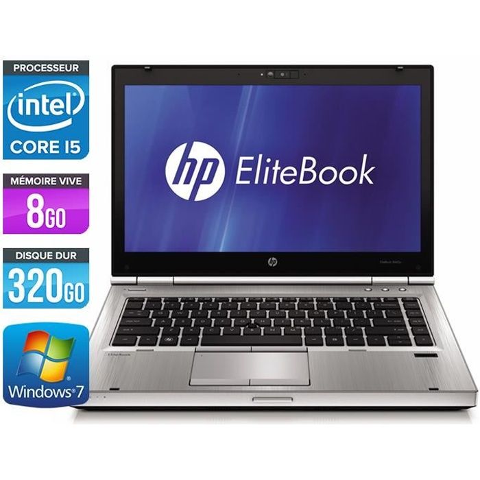 Vente PC Portable Ordinateurs portables HP EliteBook 8470P - Core i5-3210M - 8Go - 320Go pas cher