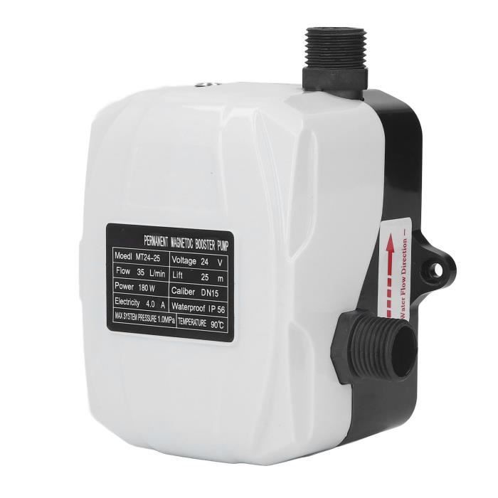 HURRISE pompe de surpression automatique Pompe de Surpression D'eau pour la Maison, Pompe à Pression DC 24 V 180 W, auto eau