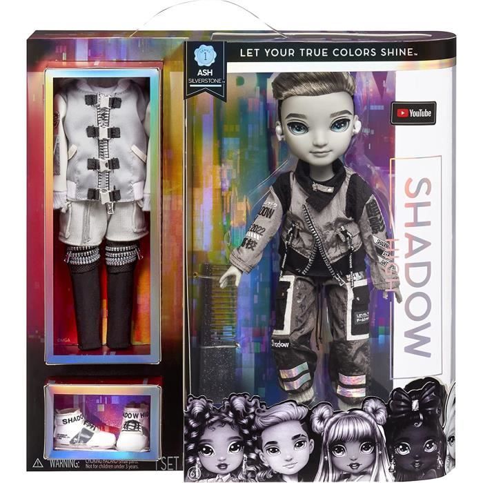 Rainbow High - Shadow High Doll Série 1 - Ash Silverstone (Silver) -  Cdiscount Jeux - Jouets