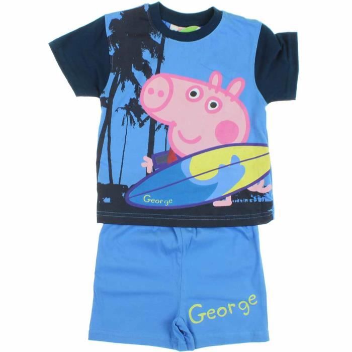 Sous-vêtements Garçon George Pig - Pack De 5 - 100% Coton - License Peppa Pig Officielle