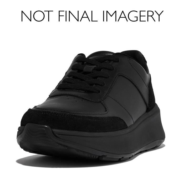 Baskets en cuir femme FitFlop F-Mode - all black - 38 Baskets en cuir femme FitFlop F-Mode - all black - 38