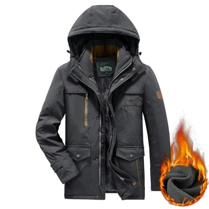 Veste hiver capuche homme deals