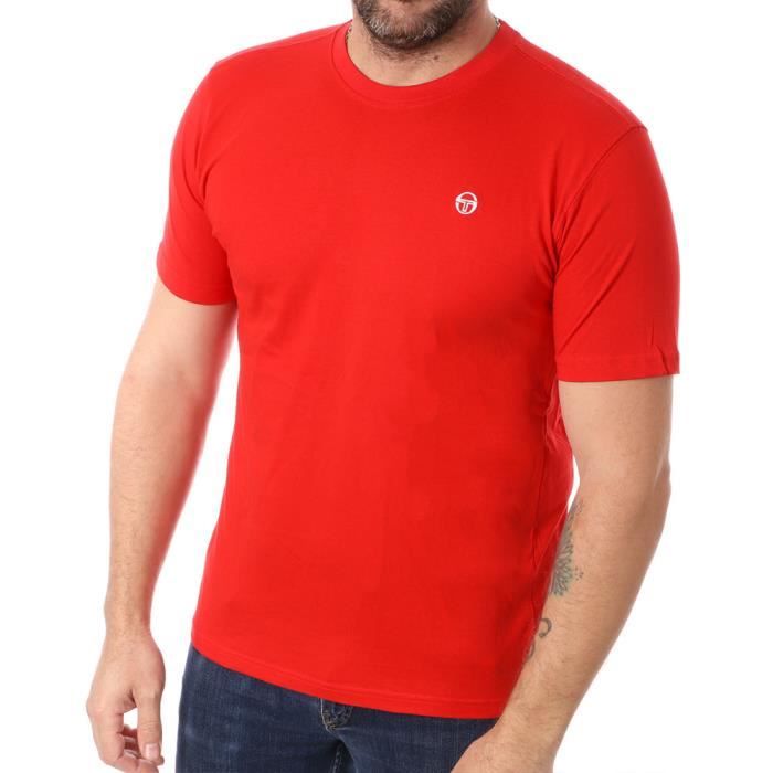 T-shirt Rouge Homme Sergio Tacchini Iconic