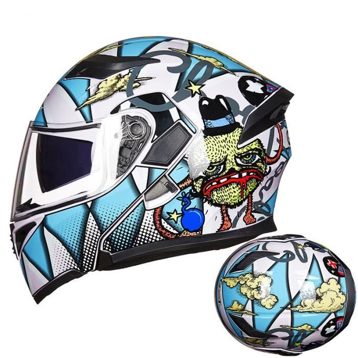 LvRaoo Casque Moto pour Homme Femme Coupe-Vent Imperméable