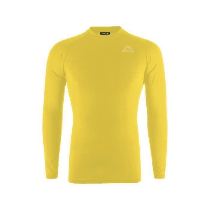 Sous-maillot Manches Longues Kappa Vurbat – Enfant, Rouge Grenat, Mixte, Tissu Respirant, Liberté De Mouvement