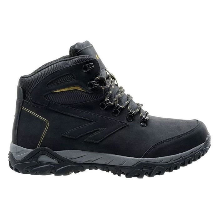 Chaussures de randonnée Hi-Tec Medin Mid pour homme - Noir - Respirantes Chaussures de randonnée Hi-Tec Medin Mid pour homme - Noir - Respirantes