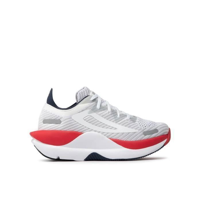 chaussures de running femme fila shocket run - blanc/rouge/bleu marine - 38