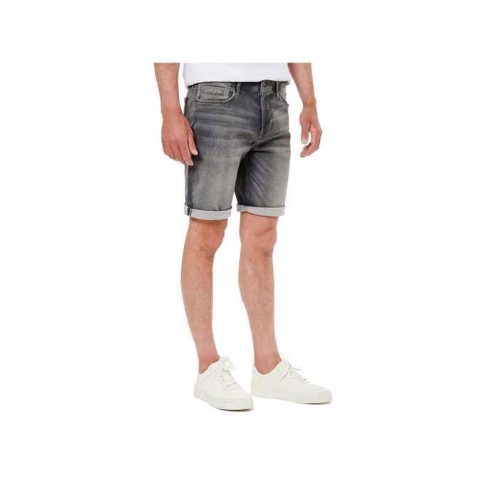 Short en jean avec ourlet ELIX Gris used