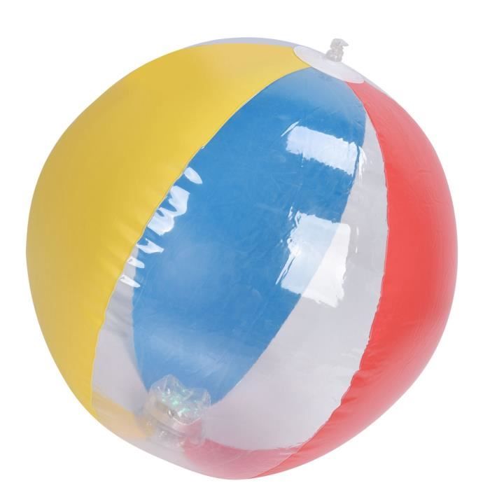 Lot 3 Ballons De Plage Gonflables Arc-en-Ciel 22 Cm – PVC Durable, Pompe Incluse, Pour Piscine, Plage, Jardin, Cadeau Enfant
