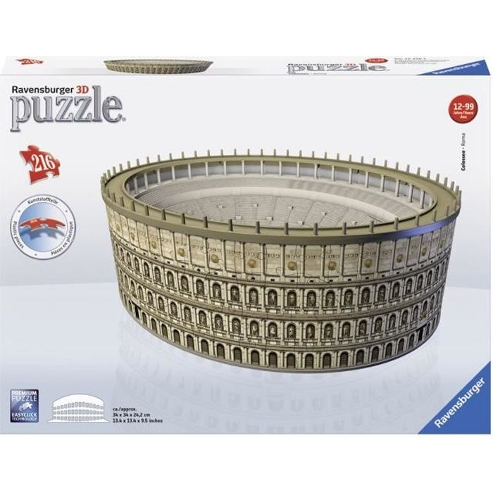 Puzzle 3D Colisée de Rome - Ravensburger - 216 pièces - Mixte