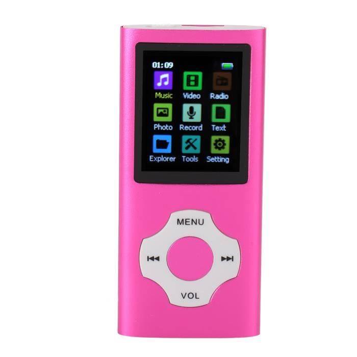 LIYJTK Mini Lecteur MP3 Portable, Lecteur De Musique Num Rique Portable Minimp3 Avec Couteurs Et C Ble Usb Noir