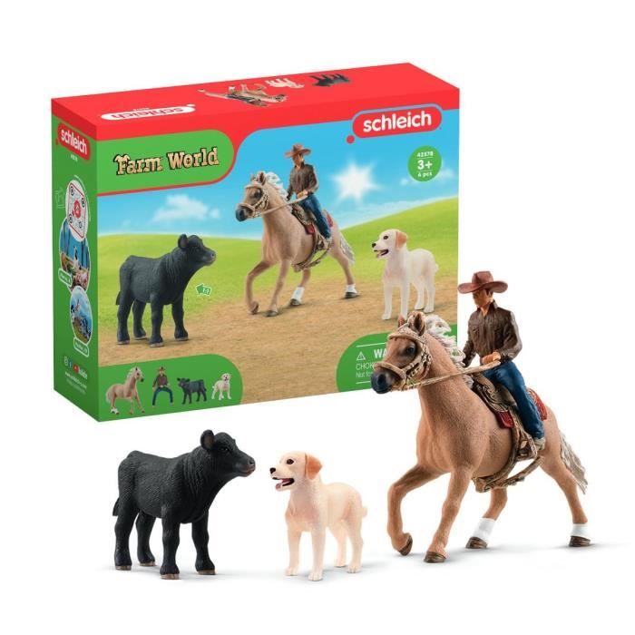 SCHLEICH Aventures d'équitation Western 42578 Gamme Farm World