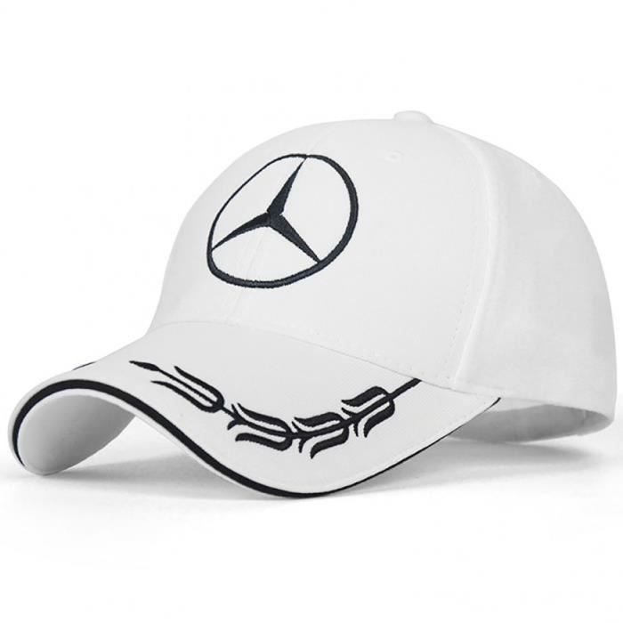 Mercedes Benz Casquette Homme Femme Réglable Casquette Coton Chapeau Blanc  - Cdiscount