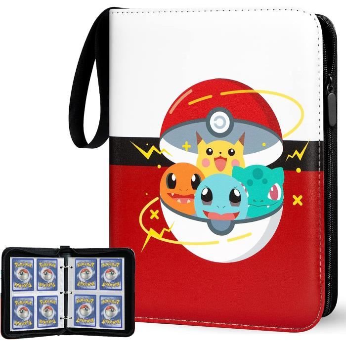 Classeur Carte,Capacité De 50 Pages De 400 Cartes, Porte