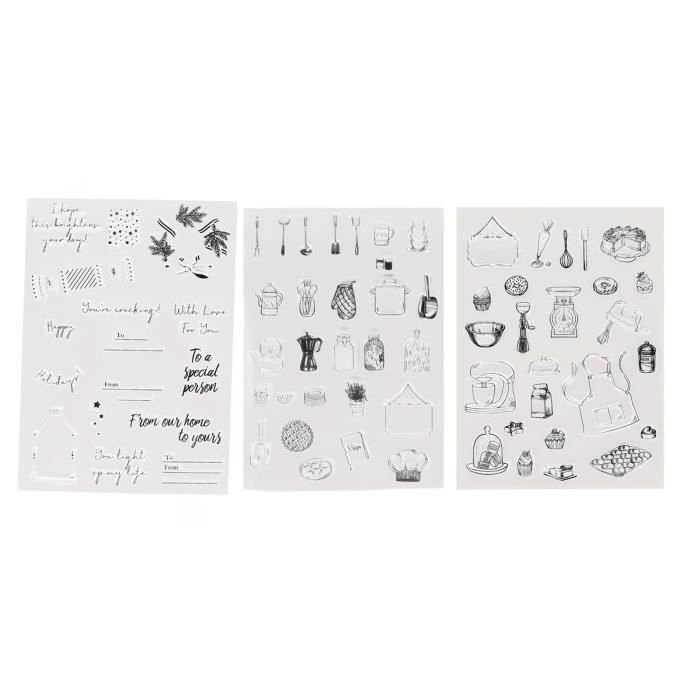 Tampon En Caoutchouc Transparent Arriettycraft Inkspot - Environ 14x18cm - Pour Scrapbooking, Cartes, Loisirs Créatifs, Compatible Toutes Encres