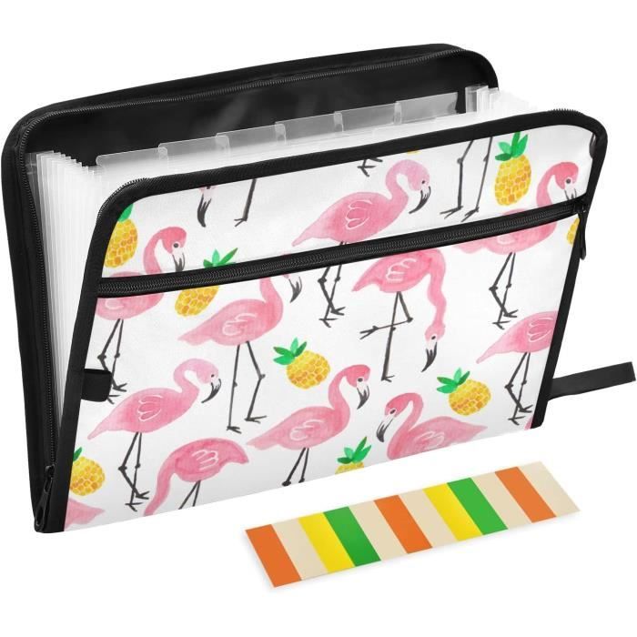 Porte-documents Avec Fermeture éclair A4, Double Poche En Nylon Oxford étanche, Poche Zippée Pour Fichiers