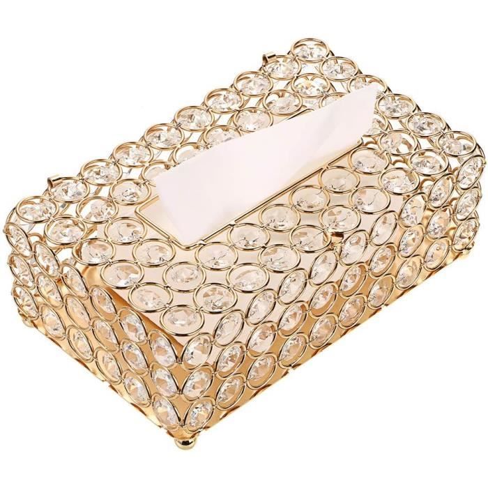 Latitude Run® Couvre-boîte à Mouchoirs Carré En Lin Avec Fermeture Magnétique, Porte-boîte à