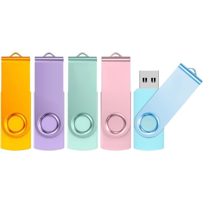 Lot De 3 Clés USB 32 Go KOOTION | Porte-Clé USB 2.0 | Compatible PC, TV, Auto