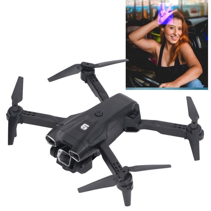 Drone RC Pliable 4K HD Noir – Neuf Avec Batterie AAA