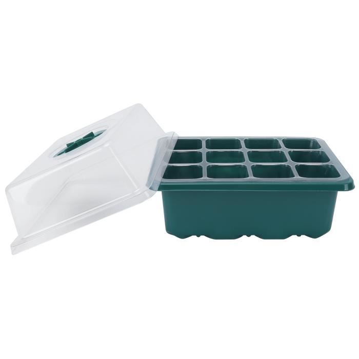 Lot De 5 Plateaux De Démarrage Pour Plantes, 12 Cellules Avec Pr S D