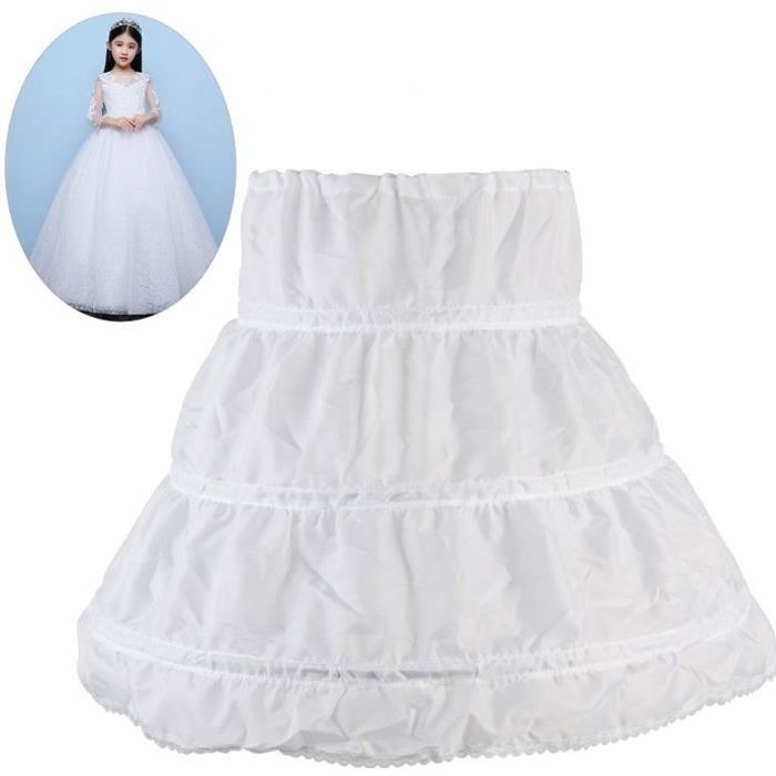 Jupe Jupon Pour Enfant Jupon Blanc Jupon Sous Robe,3 Couches