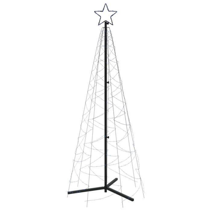 Sapin De Noël Conique VidaXL 250 Cm Avec 360 LED - Intérieur/Extérieur - Décoration Fêtes