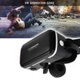 VR Casque, Lunettes 3D Casque de Réalité virtuelle pour VR 3D Jeux et Films, Ajustement pour 8,9 - 15,2 cm iPhone et Android Smar-1