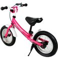 Vélo Street enfant rose - Selle et guidon réglable - Bicyclette Angel-1