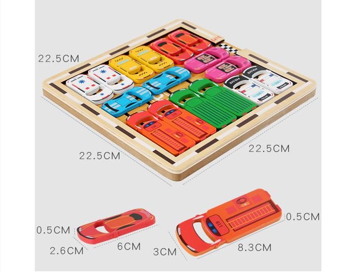 Puzzle Coulissant En Bois – Jeu éducatif 16,5 X 15 Cm – Sûr Et Durable – Cadeau Enfant – Style Aléatoire