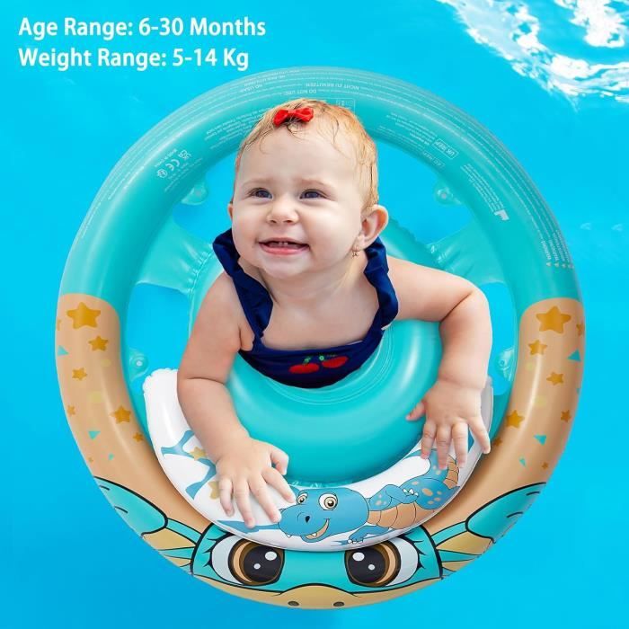 Bouée Bébé Licorne Avec Auvent SPF 50+, Siège Piscine Gonflable, Sécurité, 3-36 Mois, Cadeau Bain