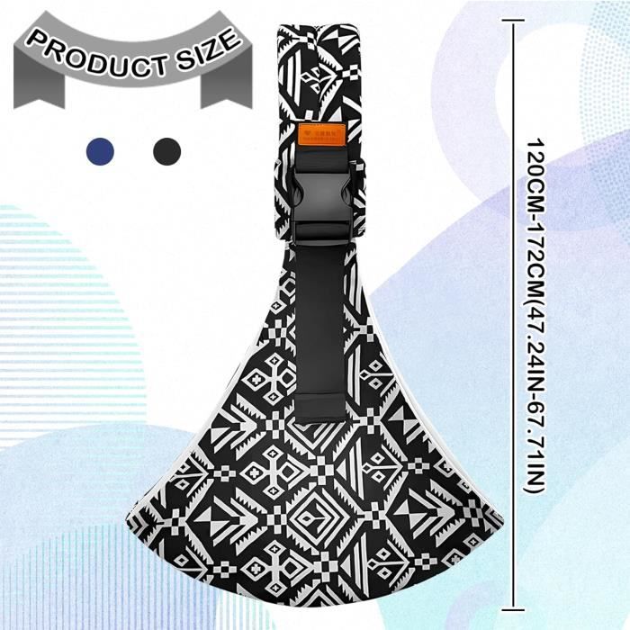 Porte Bébé,Écharpe De Portage Réglable Et Multifonctionnelle,Porte-Bébé Latéral Pour Bebe 0 à 36 Mois,Jusqu'à 20 Kg - Gris - Puériculture & Eveil Bébé