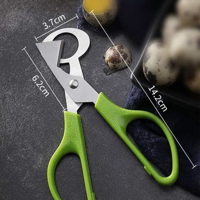 Décapant Coquille Oeuf Coupe-Oeuf Acier Inoxydable - Ouvre-Oeuf à La Coque - Ciseaux à Oeufs - Décapant Coquille - Pour Oeufs Durs Ouvre Oeuf