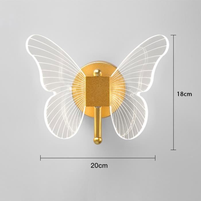 Appliques Murales LED Papillon Bleu Et Nuage Blanc – Luminaire Enfant – Occasion