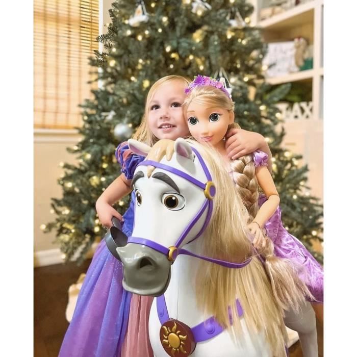 Poupée géante princesse DISNEY Raiponce à coiffer 85 cm - DisneySho