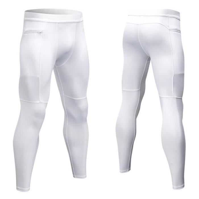 FEESHOW Collant Homme Pantalon De Compression Legging Sport Fitness