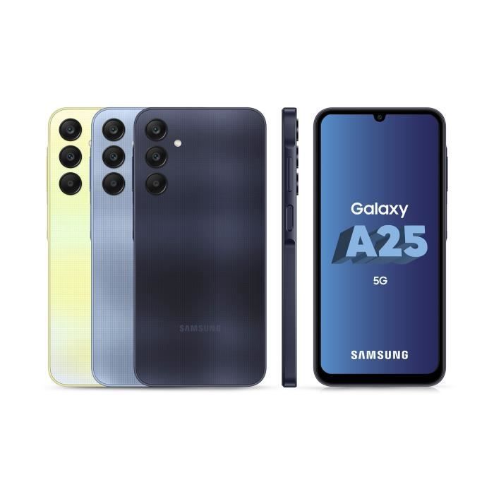 SAMSUNG Galaxy A25 5G Smartphone 128Go Bleu nuit - Cdiscount
