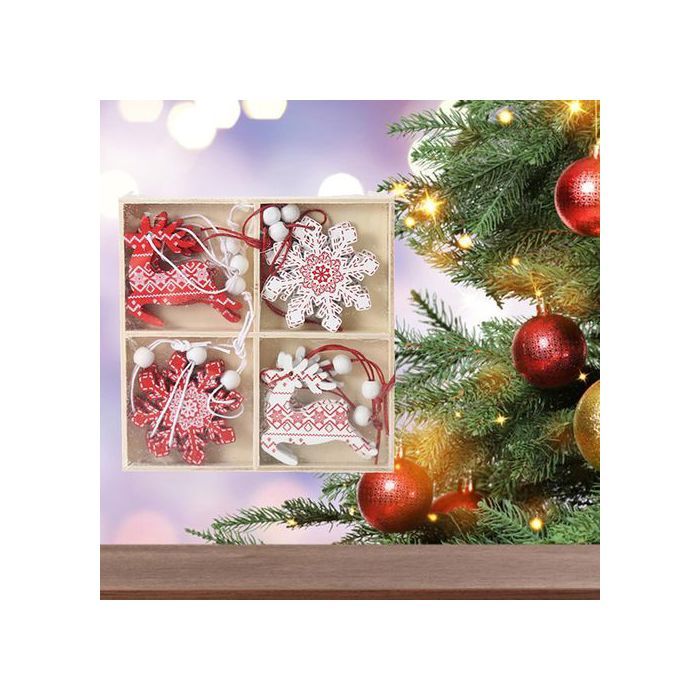 Pendentifs Anges Acrylique Pour Sapin - Lot De 12 Décorations De Noël